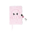 Flying Tiger Copenhagen Kilitli Ahtapot Desenli Pembe Peluş Defter A5