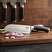 Jumbo New Utsuri Santoku Alman Çeliği Şef Bıçağı 18 cm