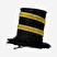 Flying Tiger Copenhagen Sarı Siyah Şapka Şeklinde Saç Tokası