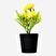 Flying Tiger Copenhagen Saksıda Küçük Sarı Yapay Çiçek