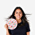 Flying Tiger Copenhagen Pembe Çiçekli Katlanabilir Yelpaze