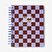 Flying Tiger Copenhagen Bordo Kareli Çalışma Planlayıcı Defter