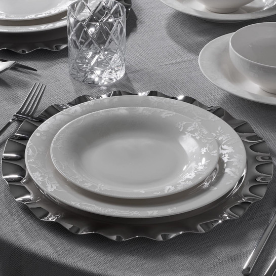Jumbo Lily 24 Parça 6 Kişilik Bone Yemek Takımı