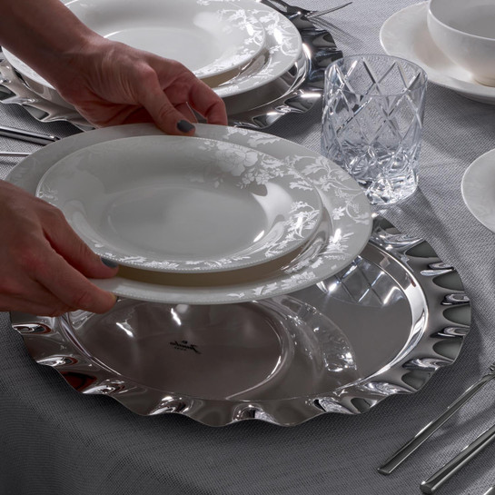 Jumbo Lily 24 Parça 6 Kişilik Bone Yemek Takımı