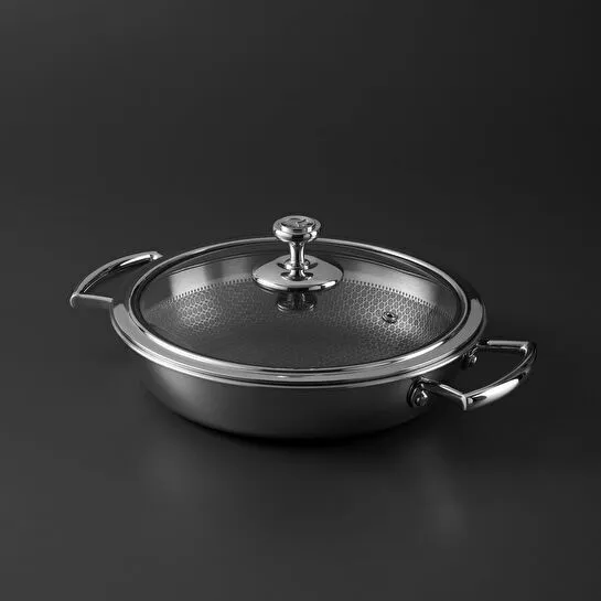 Jumbo Gourmet İndüksiyon Tabanlı Çelik Pilav Tenceresi 24 cm