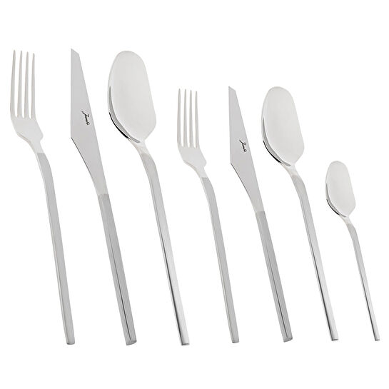 Jumbo 5100 Quartz 12 Kişilik 84 Parça Mat Çatal Kaşık Bıçak Takımı