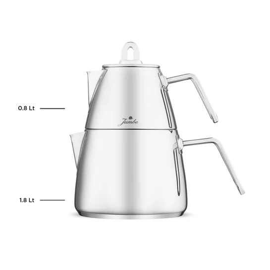 Jumbo Teos Metal Saplı Çaydanlık