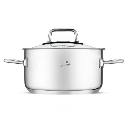 Jumbo Modena 8 Parça İndüksiyon Tabanlı Çelik Tencere Seti