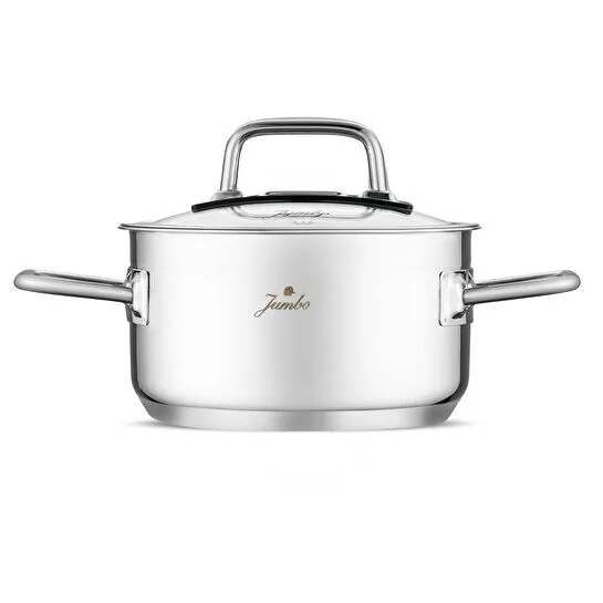 Jumbo Modena 8 Parça İndüksiyon Tabanlı Çelik Tencere Seti