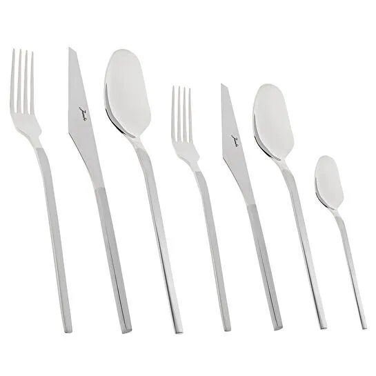 Jumbo 5100 Quartz 12 Kişilik 84 Parça Mat Çatal Kaşık Bıçak Takımı