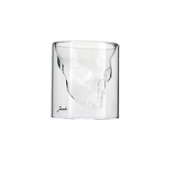 Jumbo Glory Double Wall 2'li Çift Cidarlı Skull Bardak 150 ml