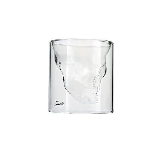 Jumbo Glory Double Wall 2'li Çift Cidarlı Skull Bardak 150 ml