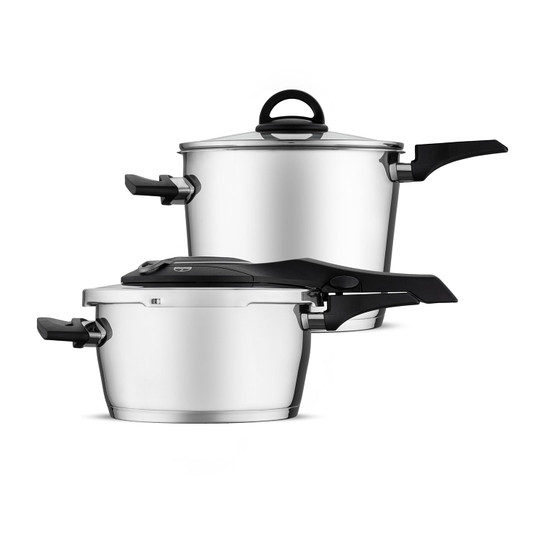 Jumbo Procook 4+6 Litre Paslanmaz Çelik Düdüklü Tencere Seti