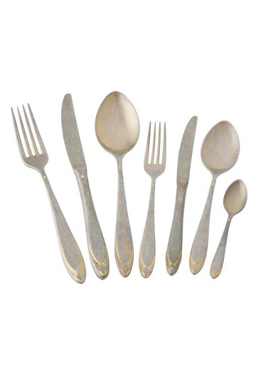 Jumbo Morfeu Antika Gold 12 Kişilik 84 Parça Çatal Kaşık Bıçak Takımı