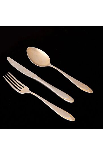 Jumbo Morfeu Antika Gold 12 Kişilik 84 Parça Çatal Kaşık Bıçak Takımı