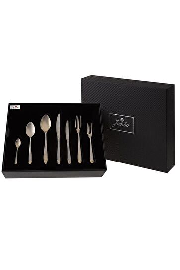 Jumbo Morfeu Antika Gold 12 Kişilik 84 Parça Çatal Kaşık Bıçak Takımı