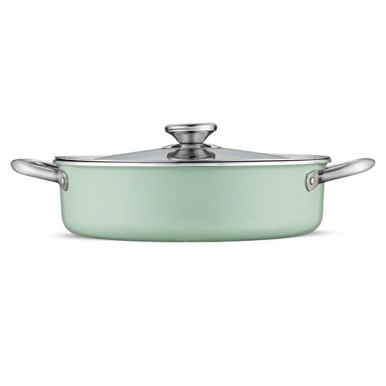 Jumbo Mint Green 7 Parça İndüksiyon Tabanlı Granit Tencere Seti