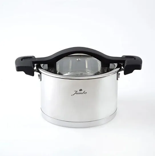 Jumbo Spark 8 Parça İndüksiyon Tabanlı Çelik Tencere Seti