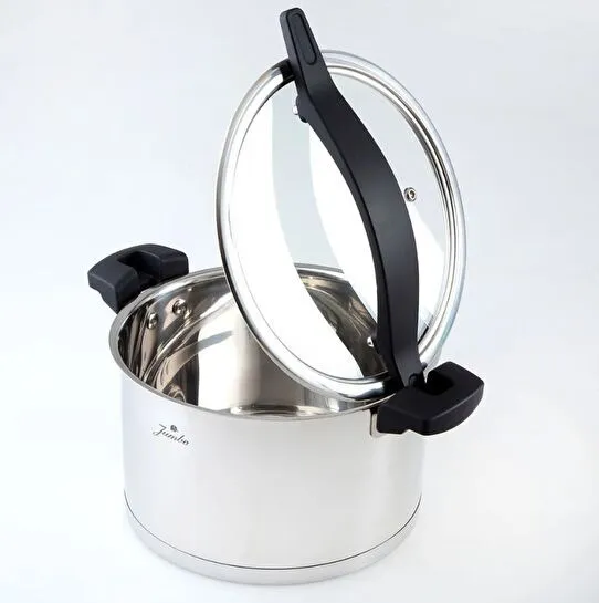 Jumbo Spark 8 Parça İndüksiyon Tabanlı Çelik Tencere Seti