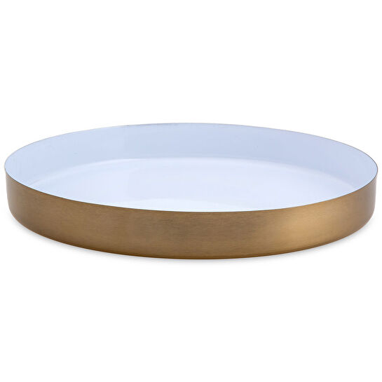 Jumbo Capella Beyaz Yuvarlak Tepsi 32 cm