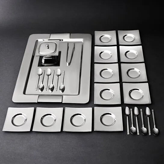 Jumbo Danica 28 Parça Krom Çay Seti