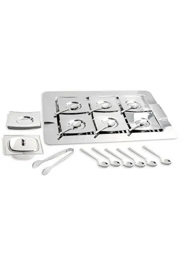 Jumbo Danica 28 Parça Krom Çay Seti