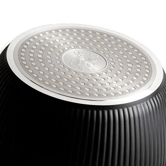Jumbo Dublin Black İndüksiyon Tabanlı Derin Tencere 24 cm