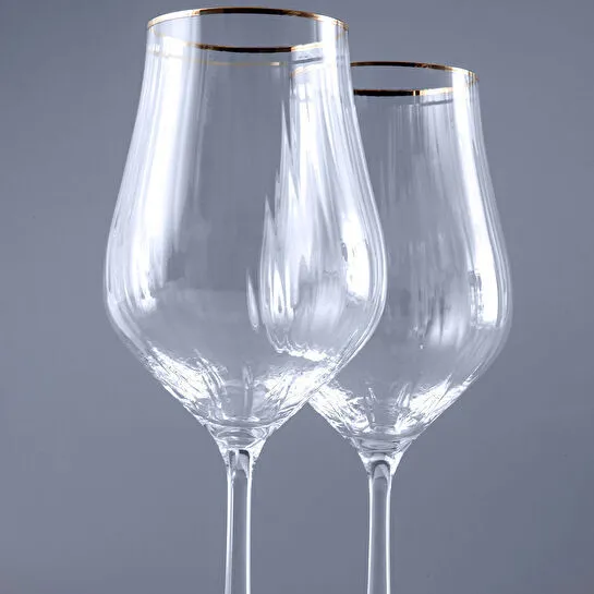 Jumbo Tulipa Platin 6'lı Ayaklı Kadeh 350 ml