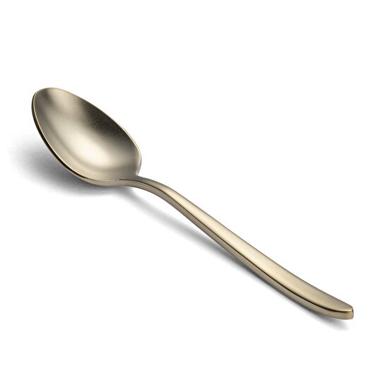 Jumbo 9400 Mat Şampanya 84 Parça 12 Kişilik Çatal Kaşık Bıçak Takımı