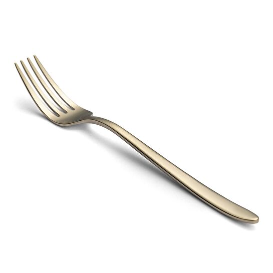 Jumbo 9400 Mat Şampanya 84 Parça 12 Kişilik Çatal Kaşık Bıçak Takımı