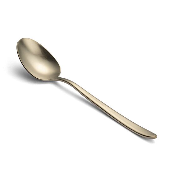 Jumbo 9400 Mat Şampanya 84 Parça 12 Kişilik Çatal Kaşık Bıçak Takımı