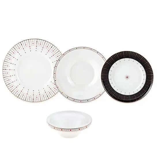 Jumbo Shine 24 Parça 6 Kişilik Yemek Takımı