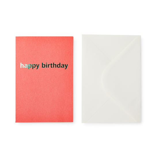 Flying Tiger Copenhagen Pembe Happy Birthday Kart