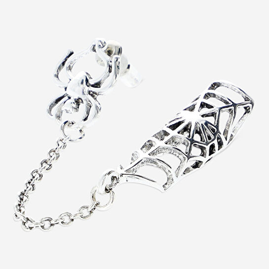 Flying Tiger Copenhagen Örümcek Şeklinde Metal Küpe