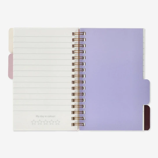 Flying Tiger Copenhagen Bölümlü 80 Yaprak Çizgili A6 Defter