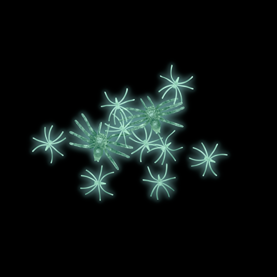 Flying Tiger Copenhagen Örümcek Şeklinde Fosforlu 12'li Masa Süsü