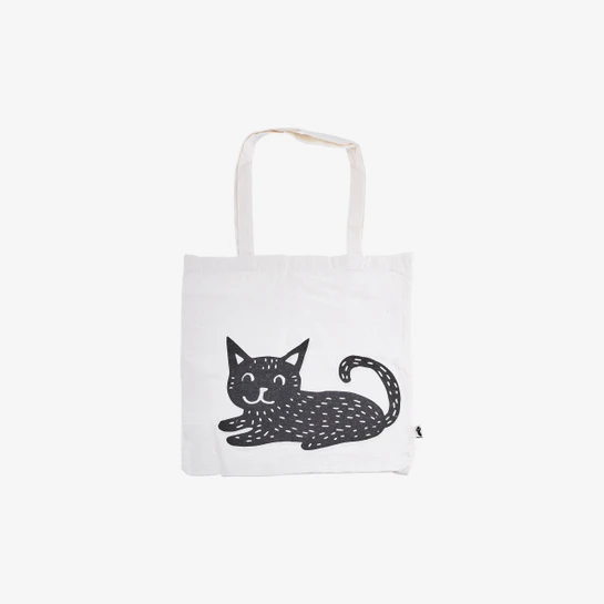Flying Tiger Copenhagen Kedi Desenli Bez Çanta
