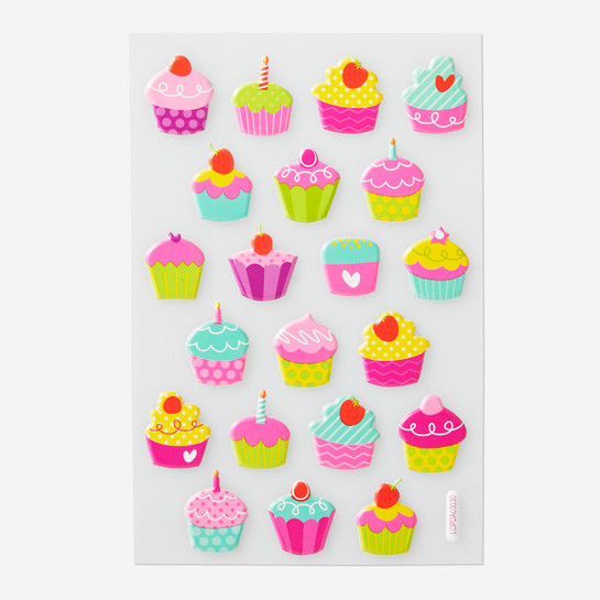 Flying Tiger Copenhagen Cupcake Şekilli Sticker Seti