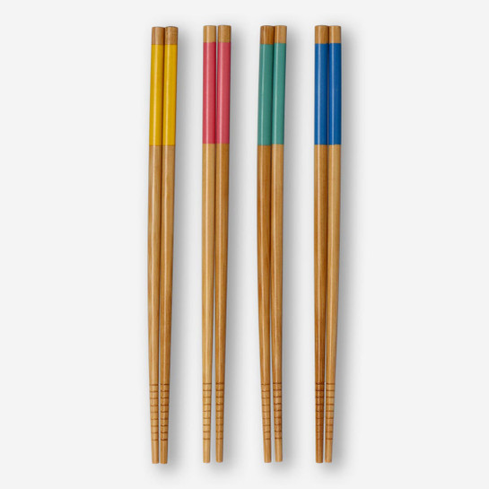 Flying Tiger Copenhagen 4'lü Çok Renkli Bambu Chopstick Seti