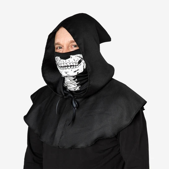 Flying Tiger Copenhagen Siyah Pelerin ve İskeletli Bandana Seti