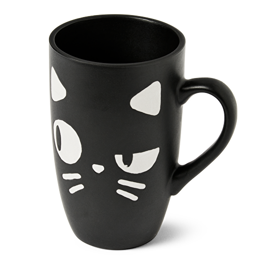 Flying Tiger Copenhagen Kedi Desenli Siyah Kupa