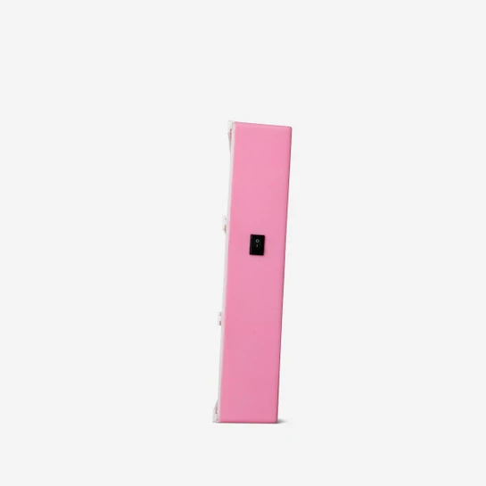 Flying Tiger Copenhagen Pembe Çerçeveli ve Harfli A4 Led Işıklı Pano