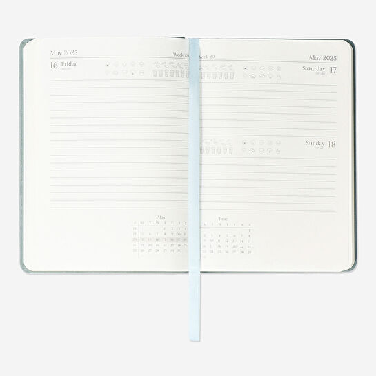 Flying Tiger Copenhagen 2025 Mavi Günlük Ajanda A6