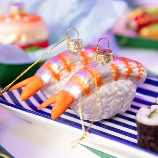 Flying Tiger Copenhagen Karidesli Sushi Nigiri Yılbaşı Ağacı Süsü