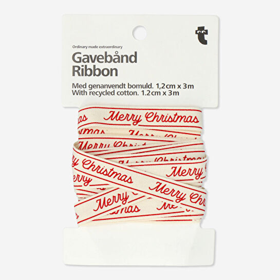 Flying Tiger Copenhagen Merry Christmas Yazılı Kurdele 3 m