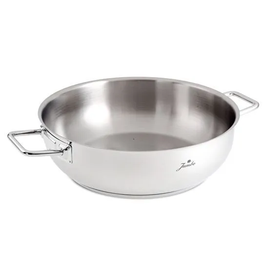 Jumbo Elya Çelik İndüksiyon Tabanlı Basık Tencere 30 cm