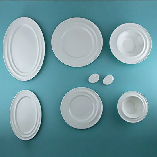 Jumbo Aqua Beyaz 58 Parça 12 Kişilik Yemek Takımı