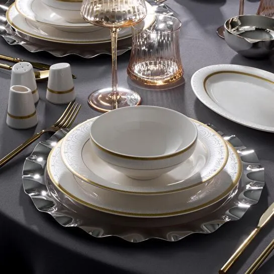 Jumbo Lope Gold 60 Parça 12 Kişilik Yemek Takımı