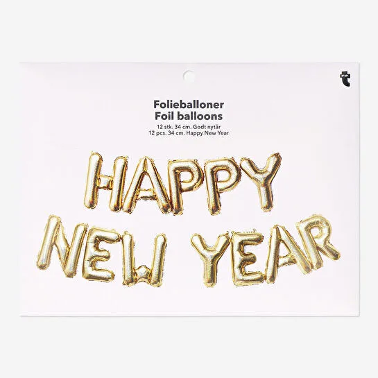 Flying Tiger Copenhagen Happy New Year Yazılı Balonlu Asma Süs