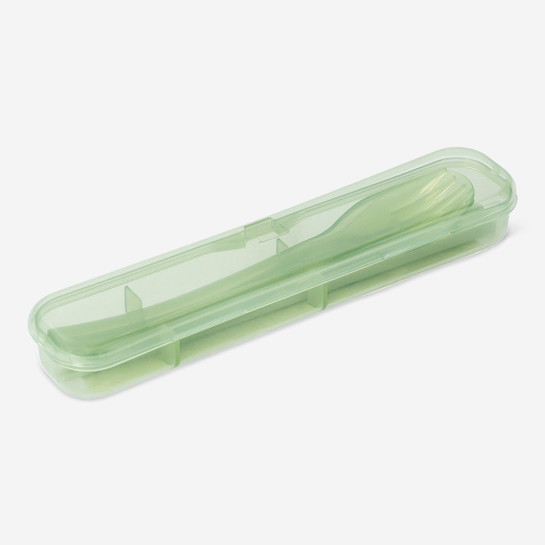 Flying Tiger Copenhagen Şeffaf Yeşil Çatal Kaşık Chopstick Seti